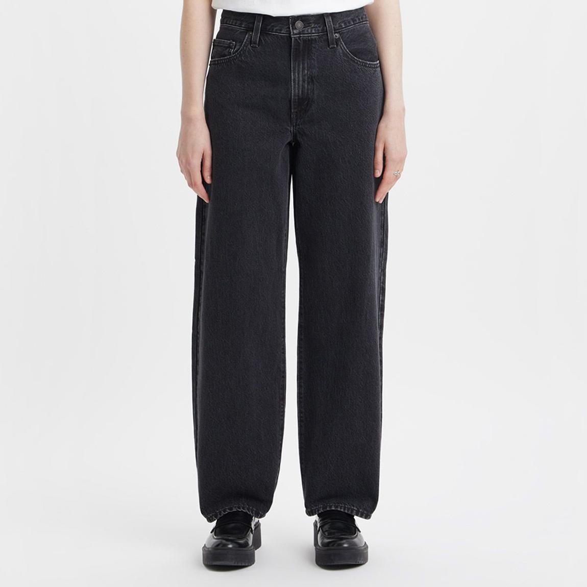 Black Baggy Dad Jean main product photo