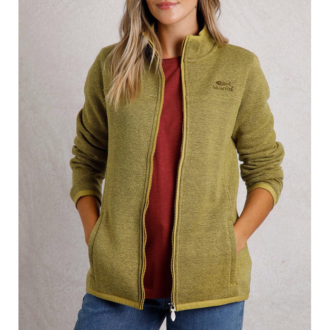 Green Full Zip Soft Knitted Fleece main product photo