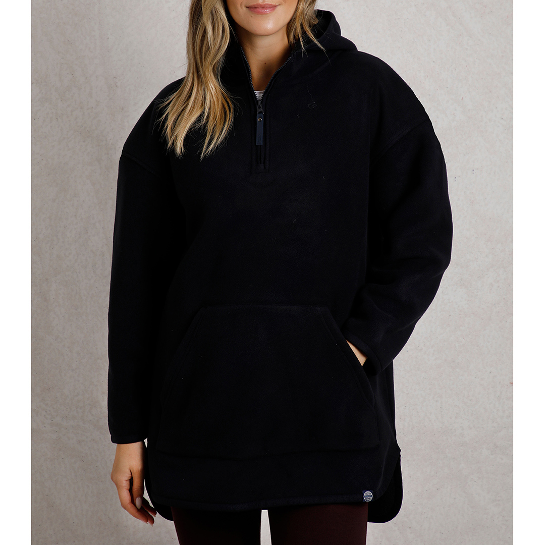 Navy Eco Polar Popover Hoodie main product photo