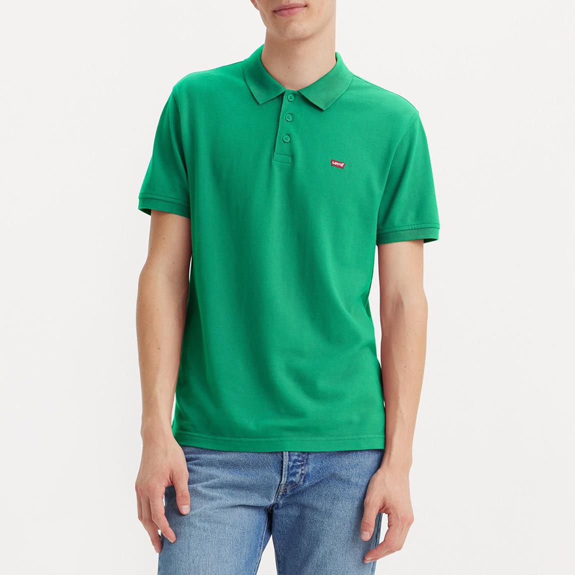 Green Housemark Cotton Polo Shirt main product photo
