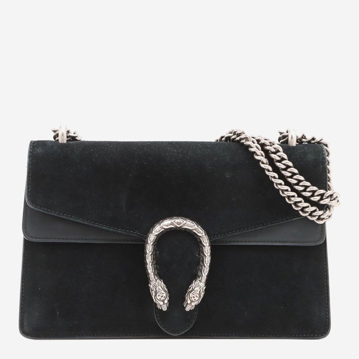Black suede Dionysus shoulder bag main product photo