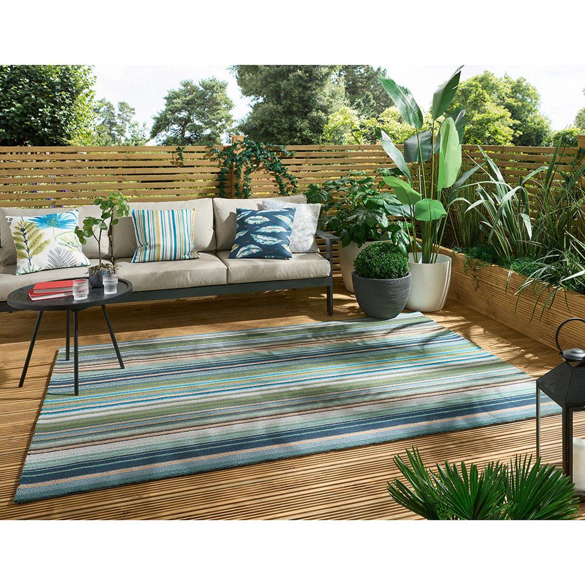 Spectro Str outdoor 442108 160x230cm Rug, Emer/Mar/Ru main product photo