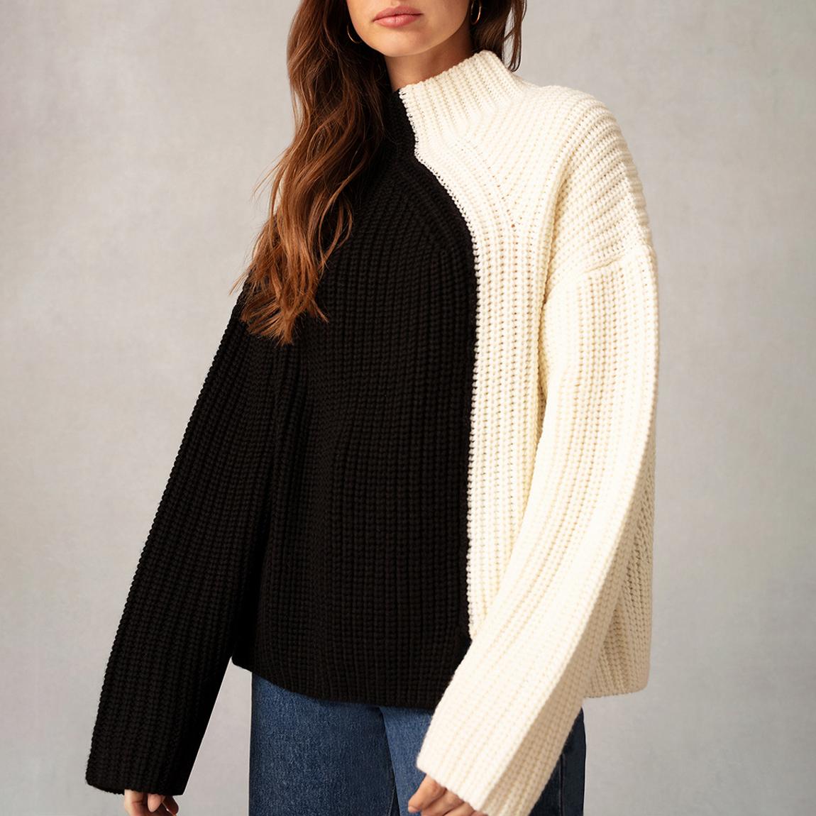 Black Wool Blend Turtleneck Jumper main product photo