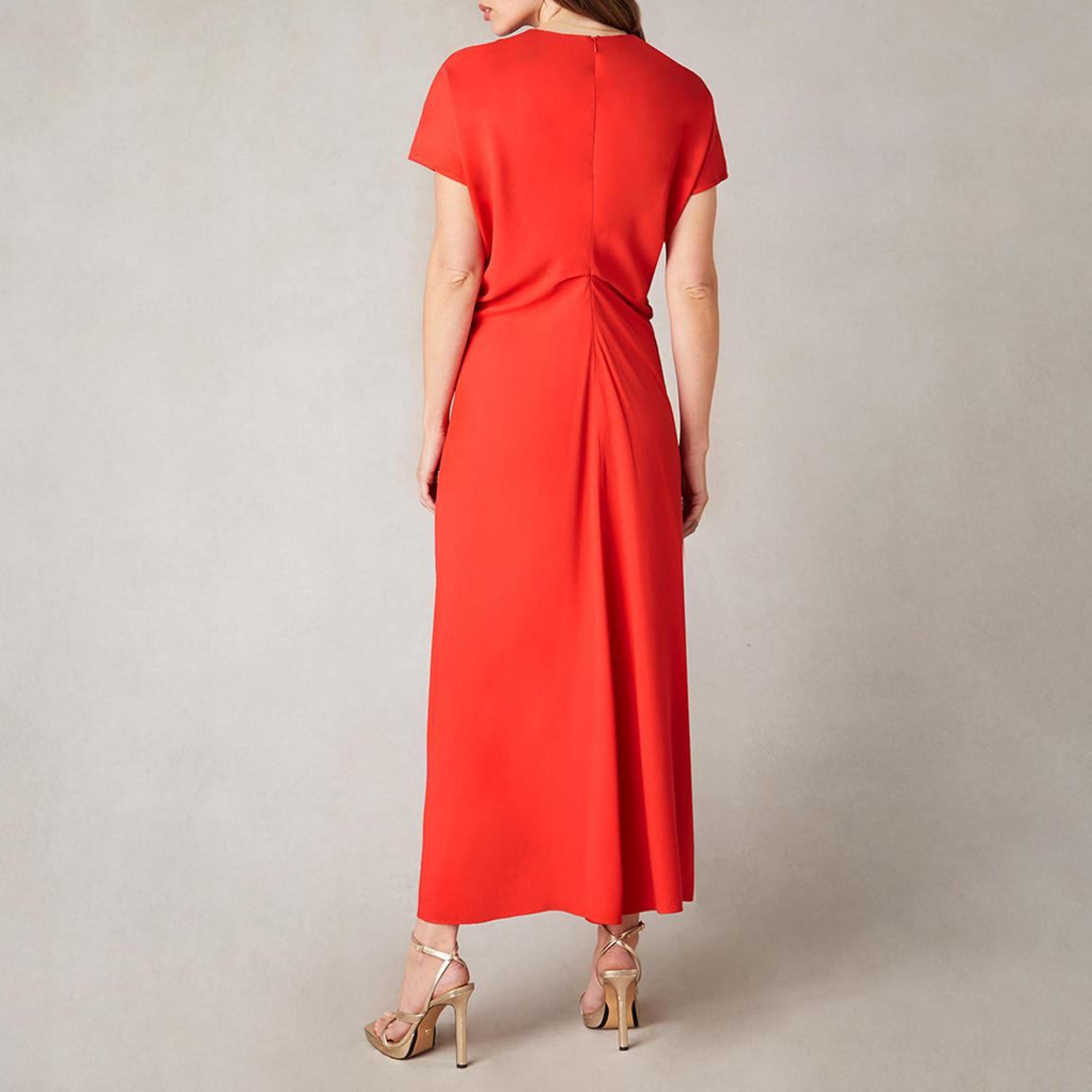 Harper Red Flutter Sleeve Midaxi Dress main product photo