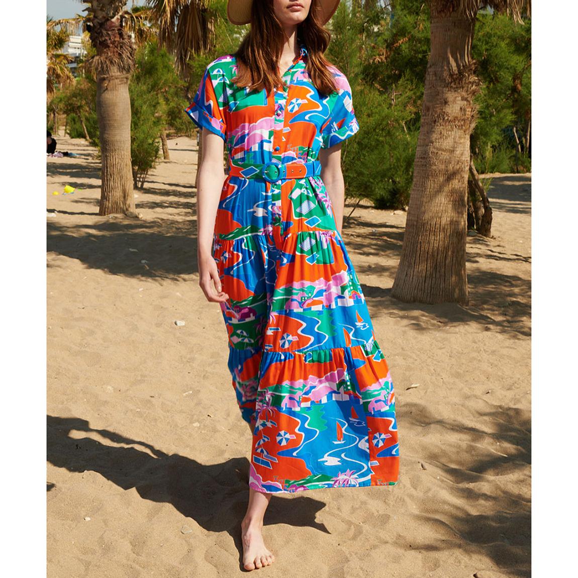 Blue Multi Isla Bonita Antibes Dress main product photo