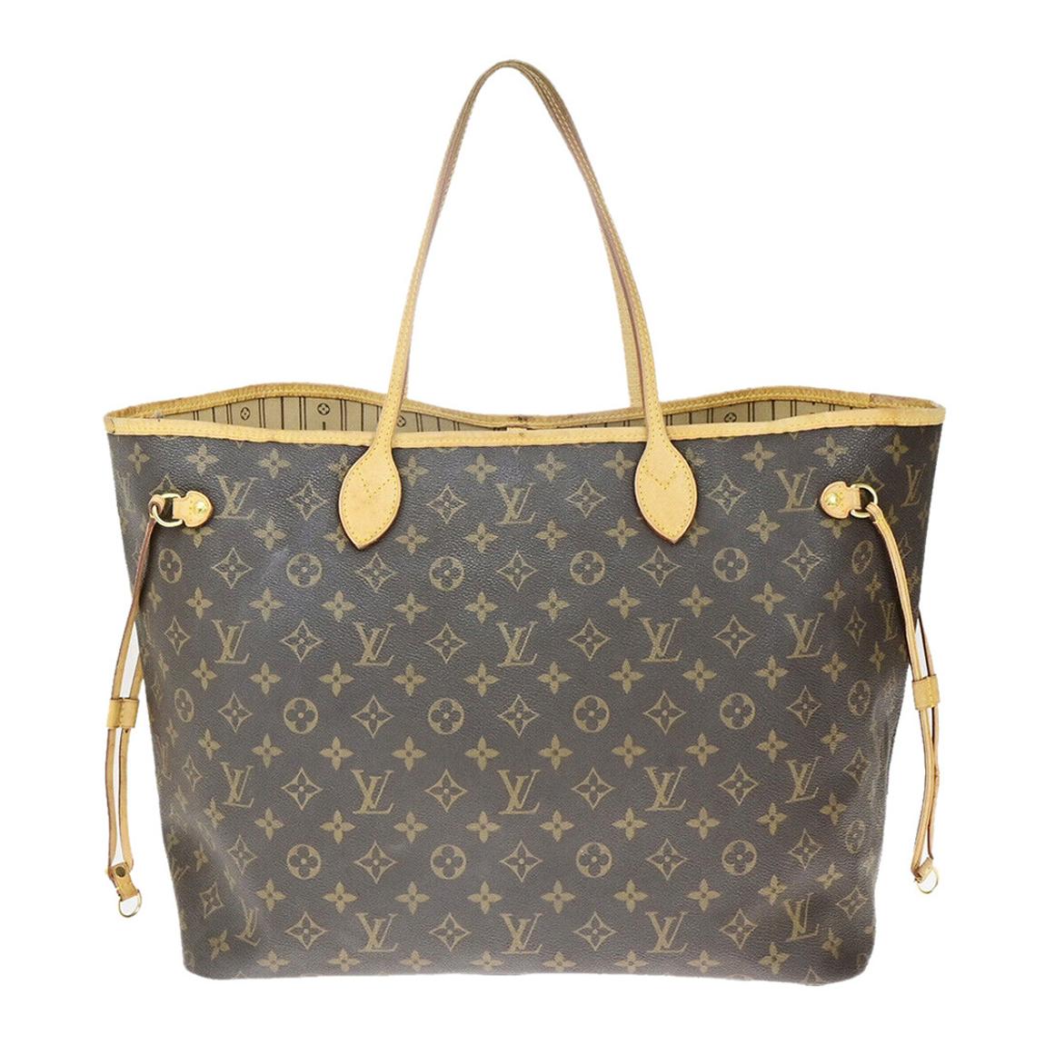 Brown Neverfull Gm Tote Bag AB main product photo
