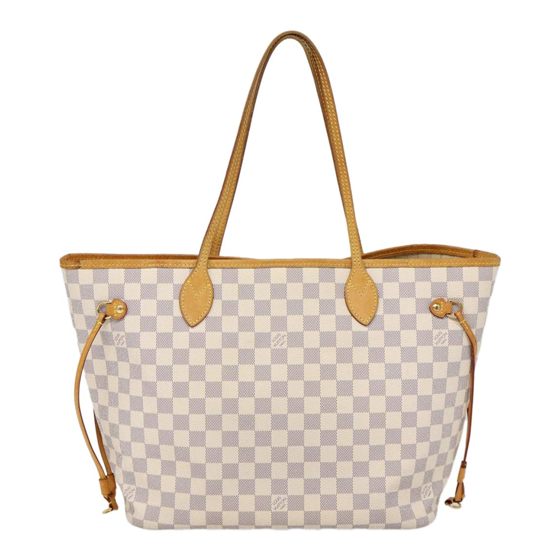 White Neverfull Mm Tote Bag AB main product photo