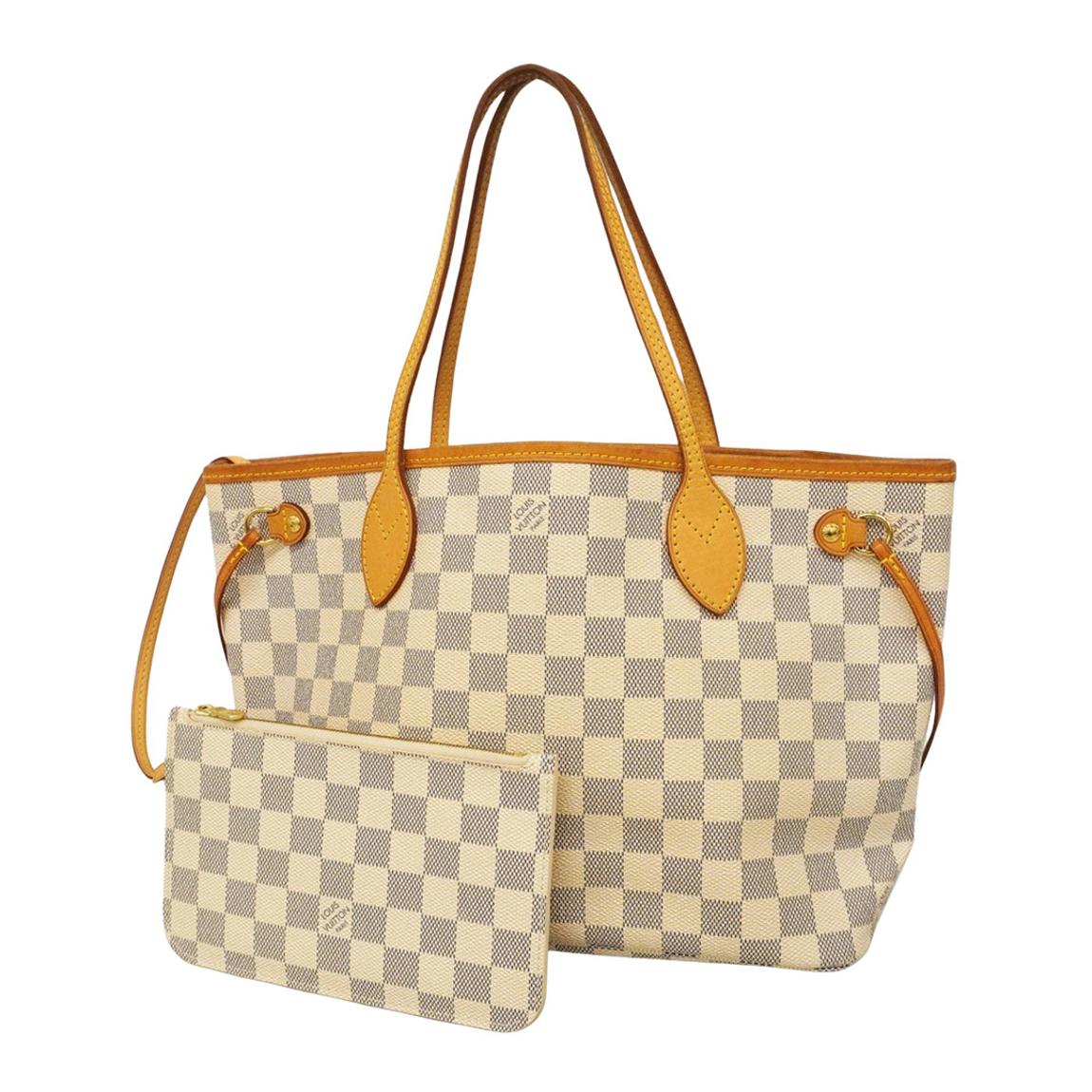 White Neverfull Pm Tote Bag AB main product photo