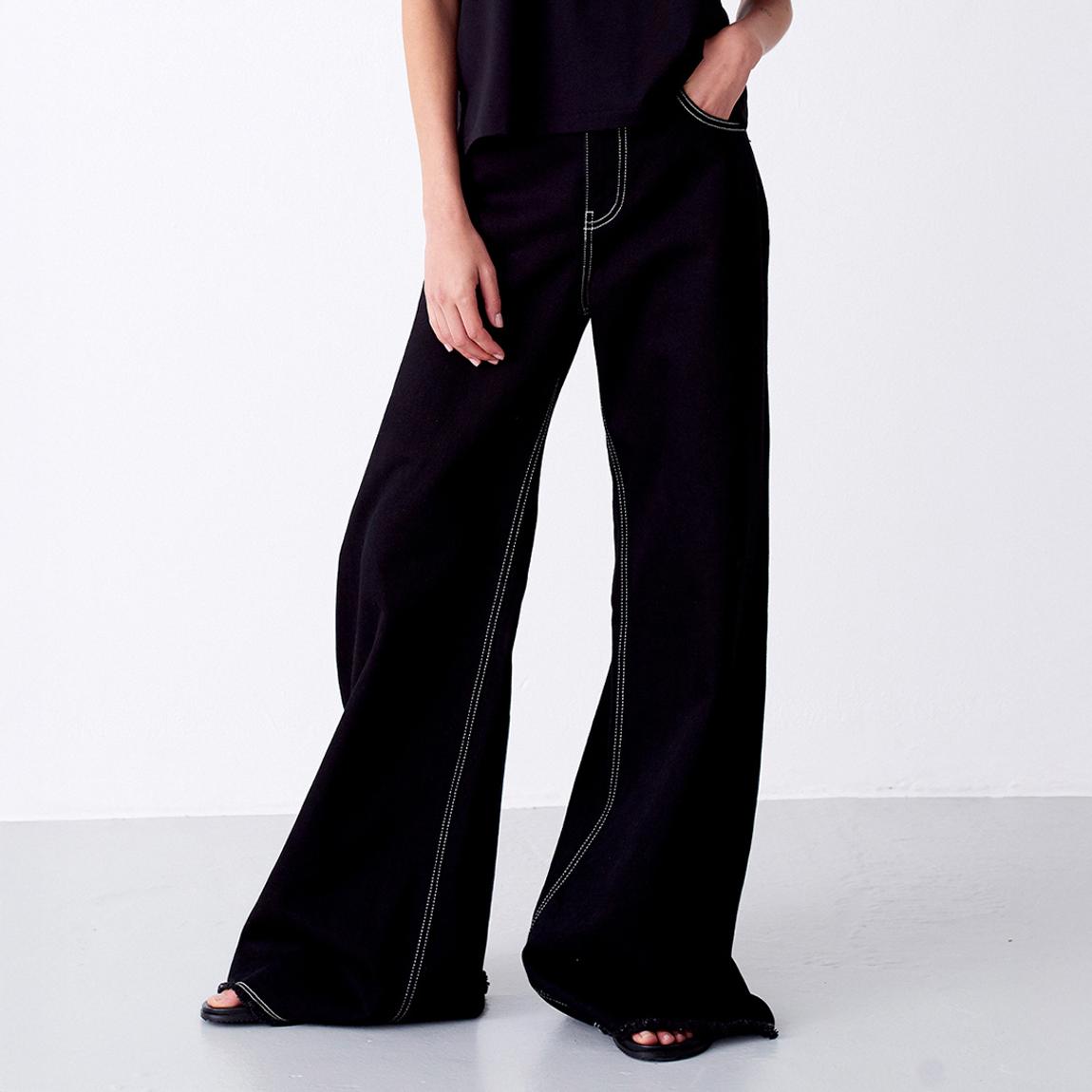 Black Flare Leg Jeans main product photo