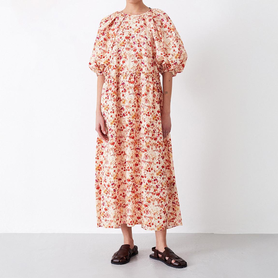 Apricot Printed Floaty Midi Dress main product photo