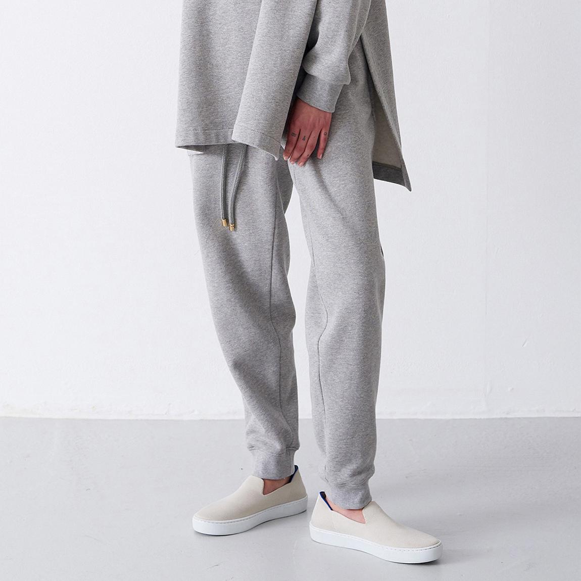 Grey High Waisted Drawstring Joggers main product photo