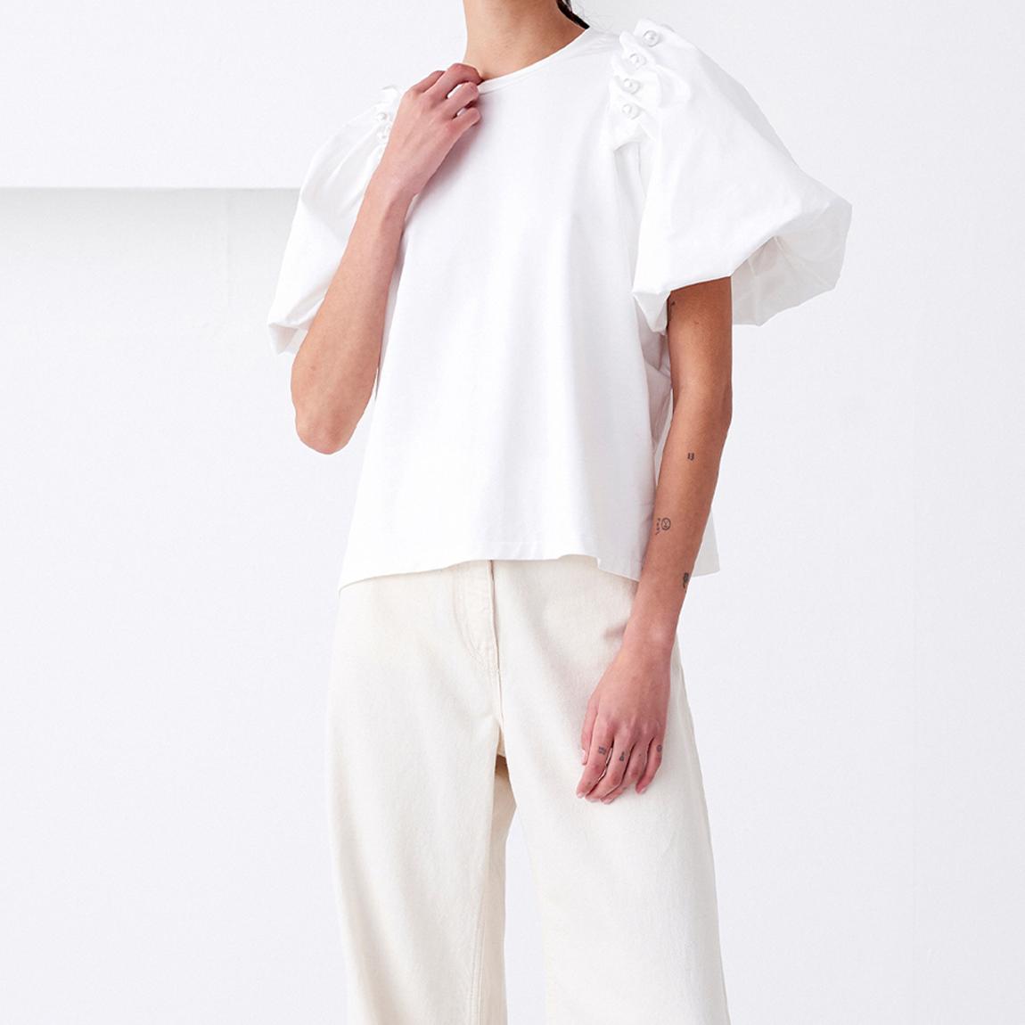 White Lantern Straight Blouse main product photo