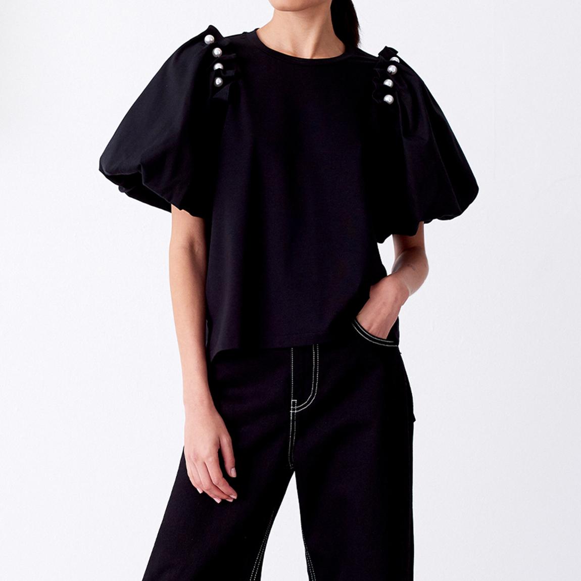Black Lantern Straight Blouse main product photo