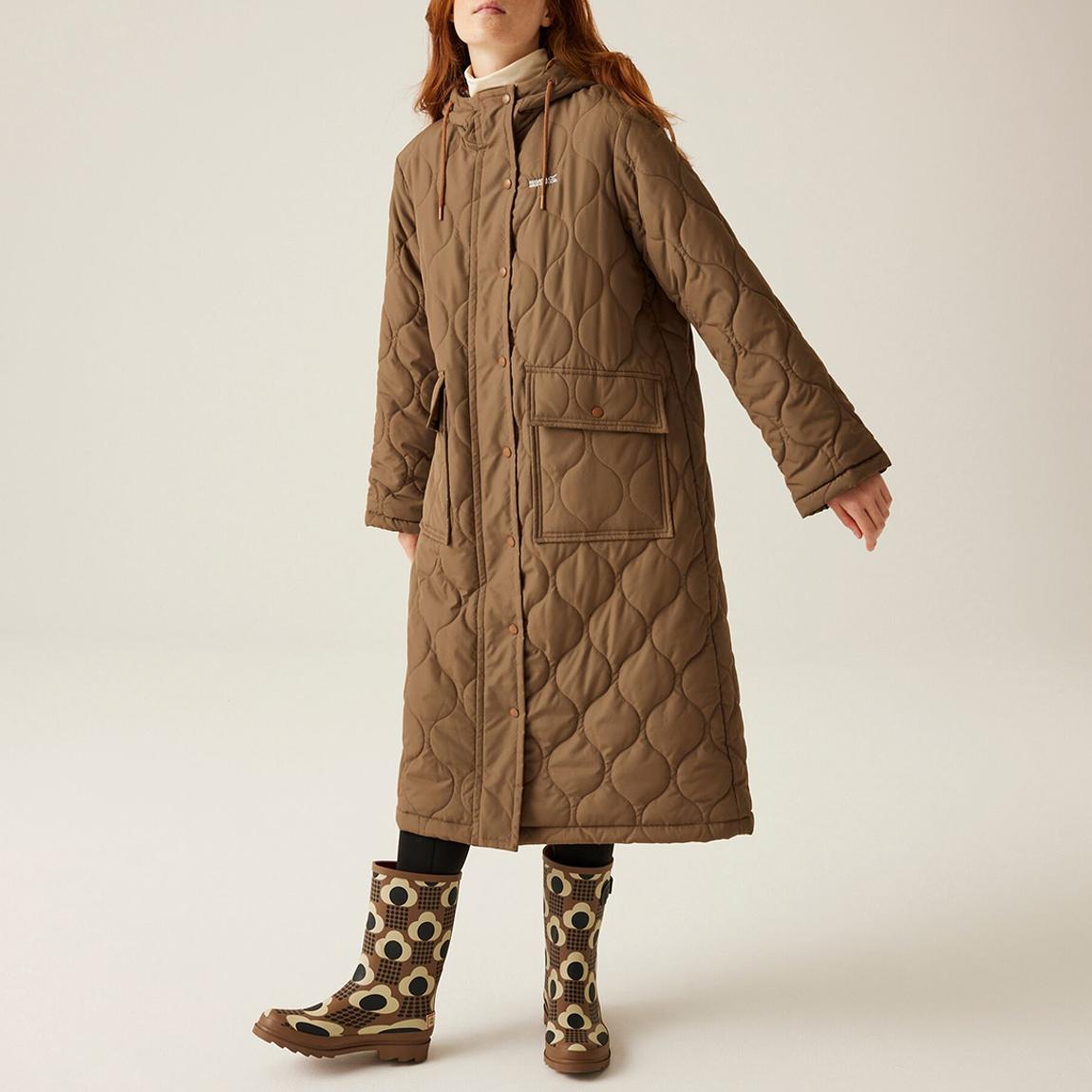 Khaki Orla Kiely Quilted Jacket main product photo