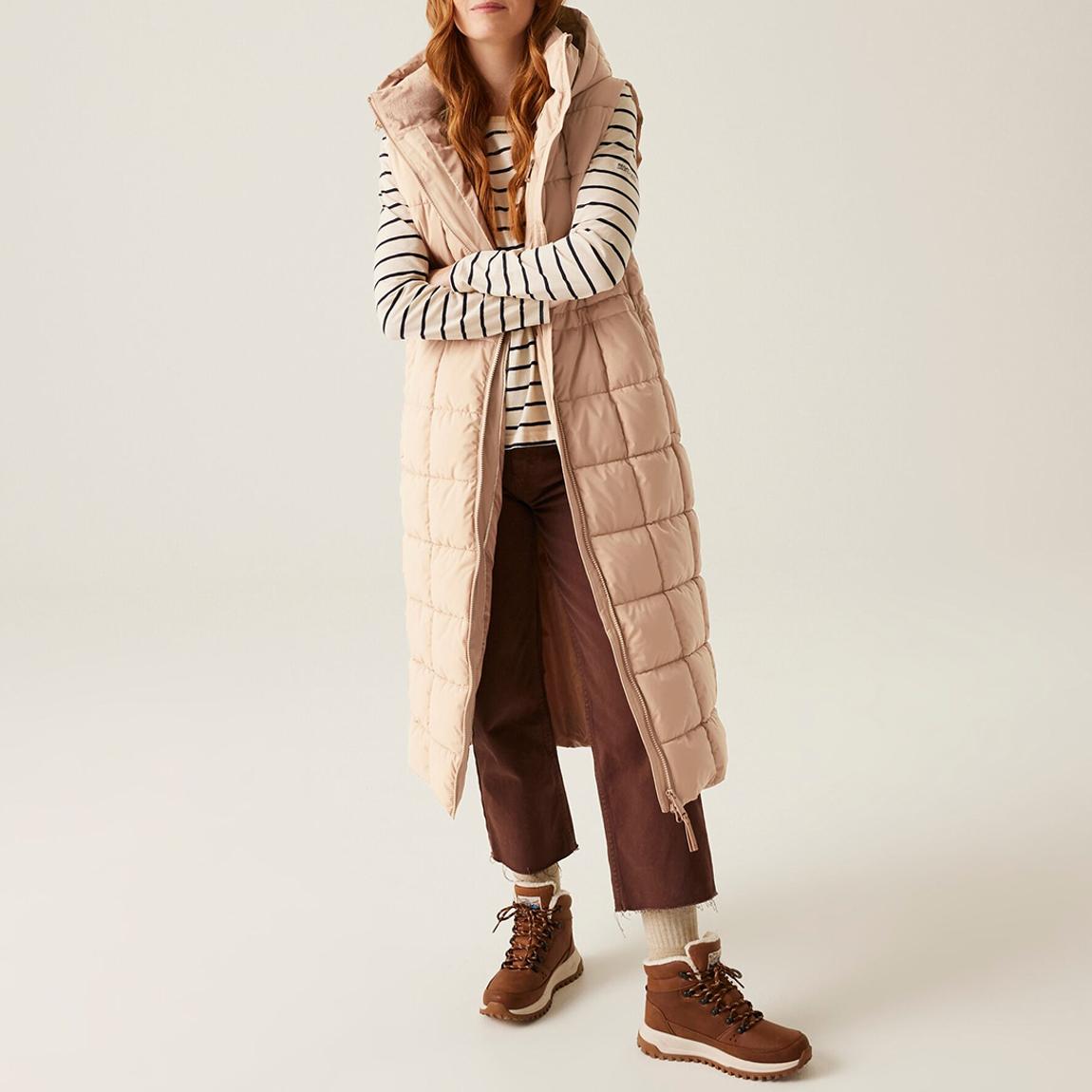 Light Pink Leandra Longline Gilet main product photo
