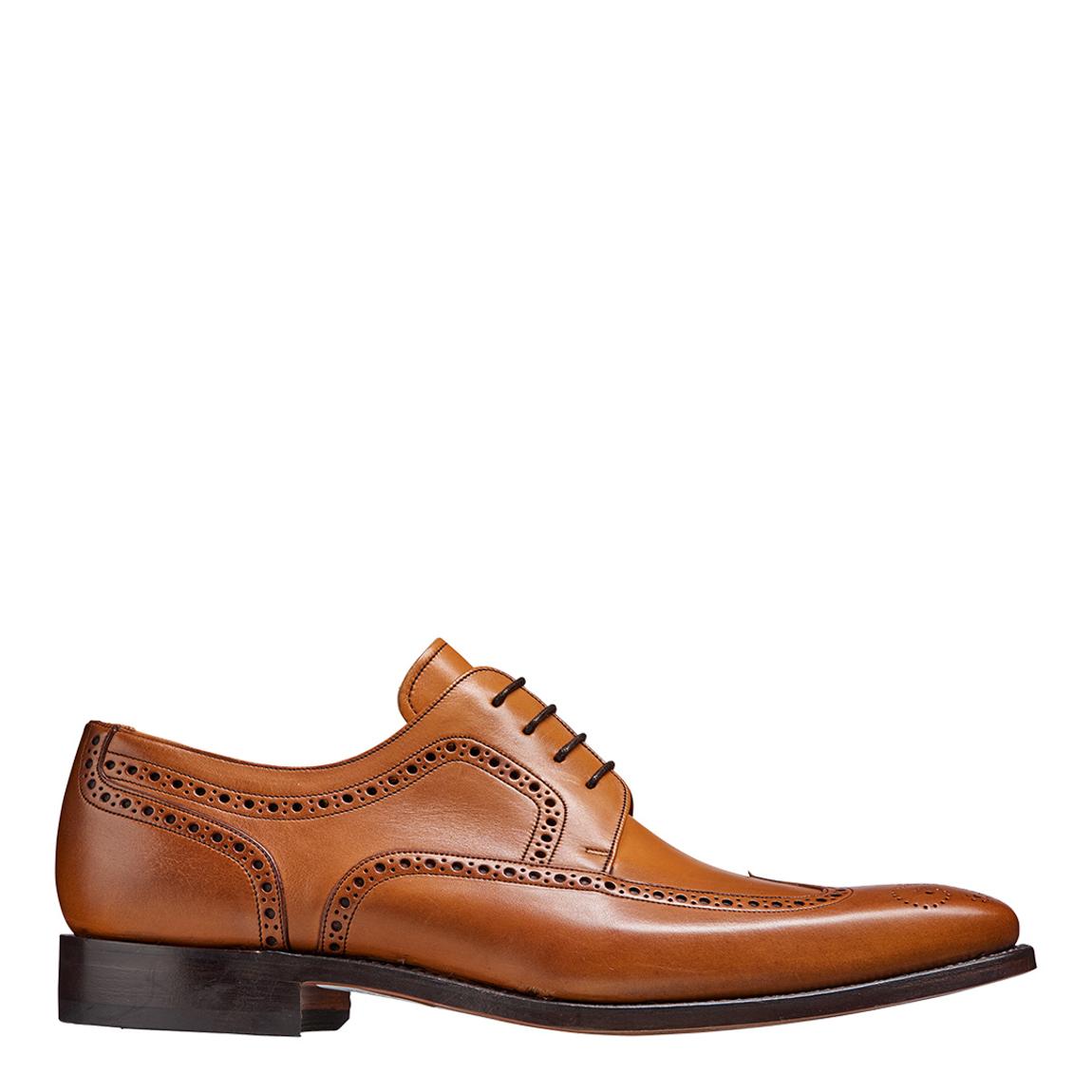 Brown Larry Leather Brogue Derby Shoe main product photo