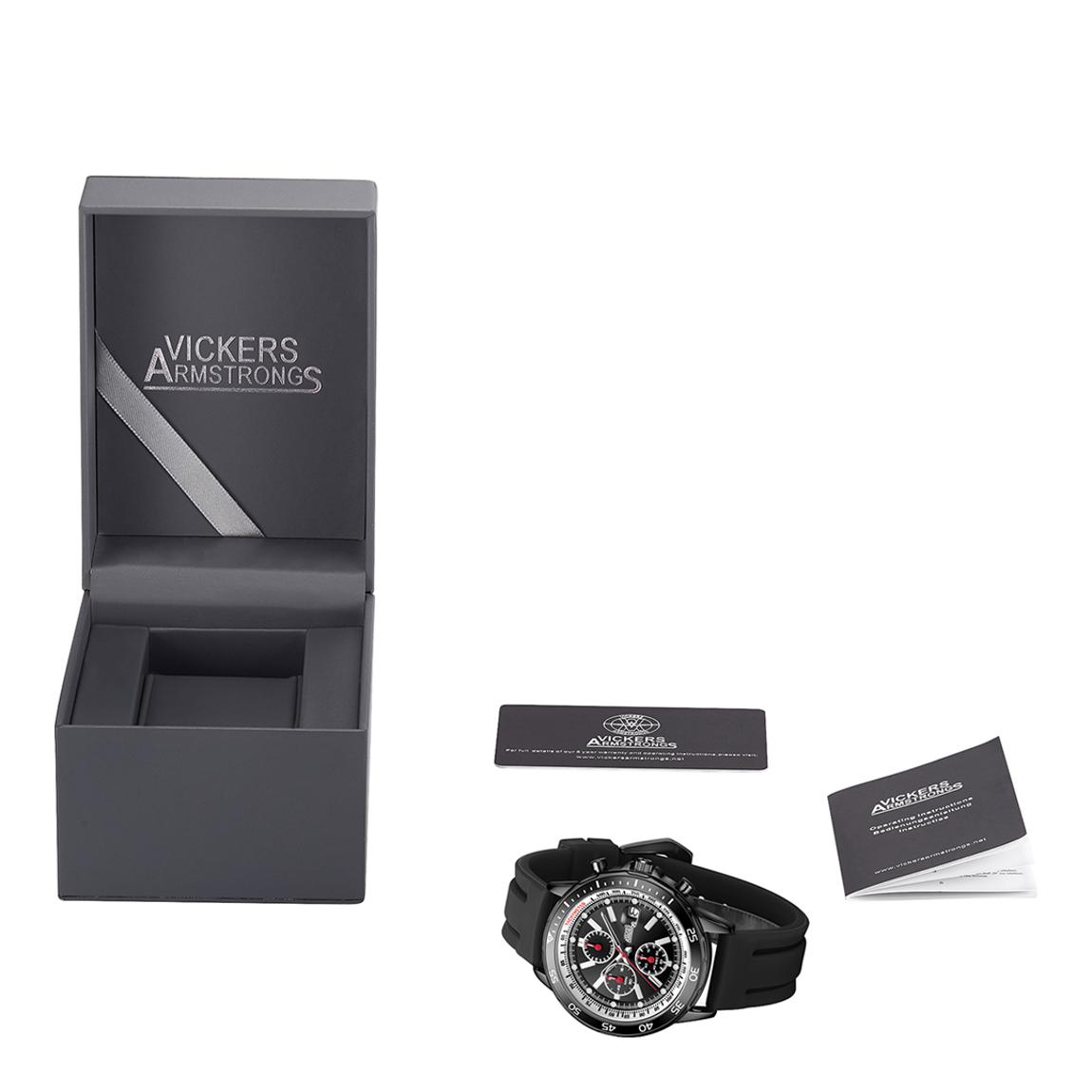 Black Vickers Armstrong Limited Edition Hand Assembled Escapade Watch 45mm main product photo