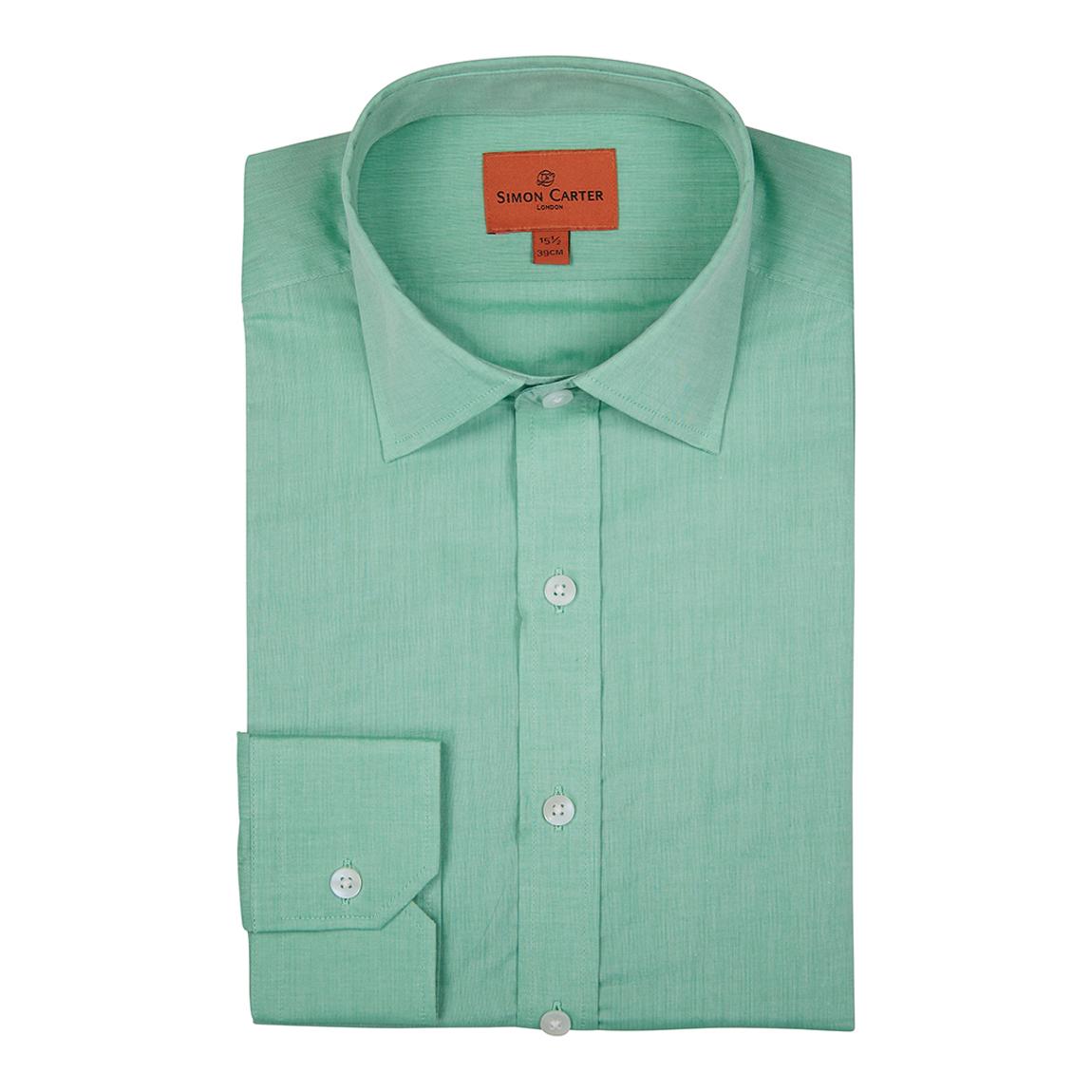 Green Chambray Cotton Shirt main product photo