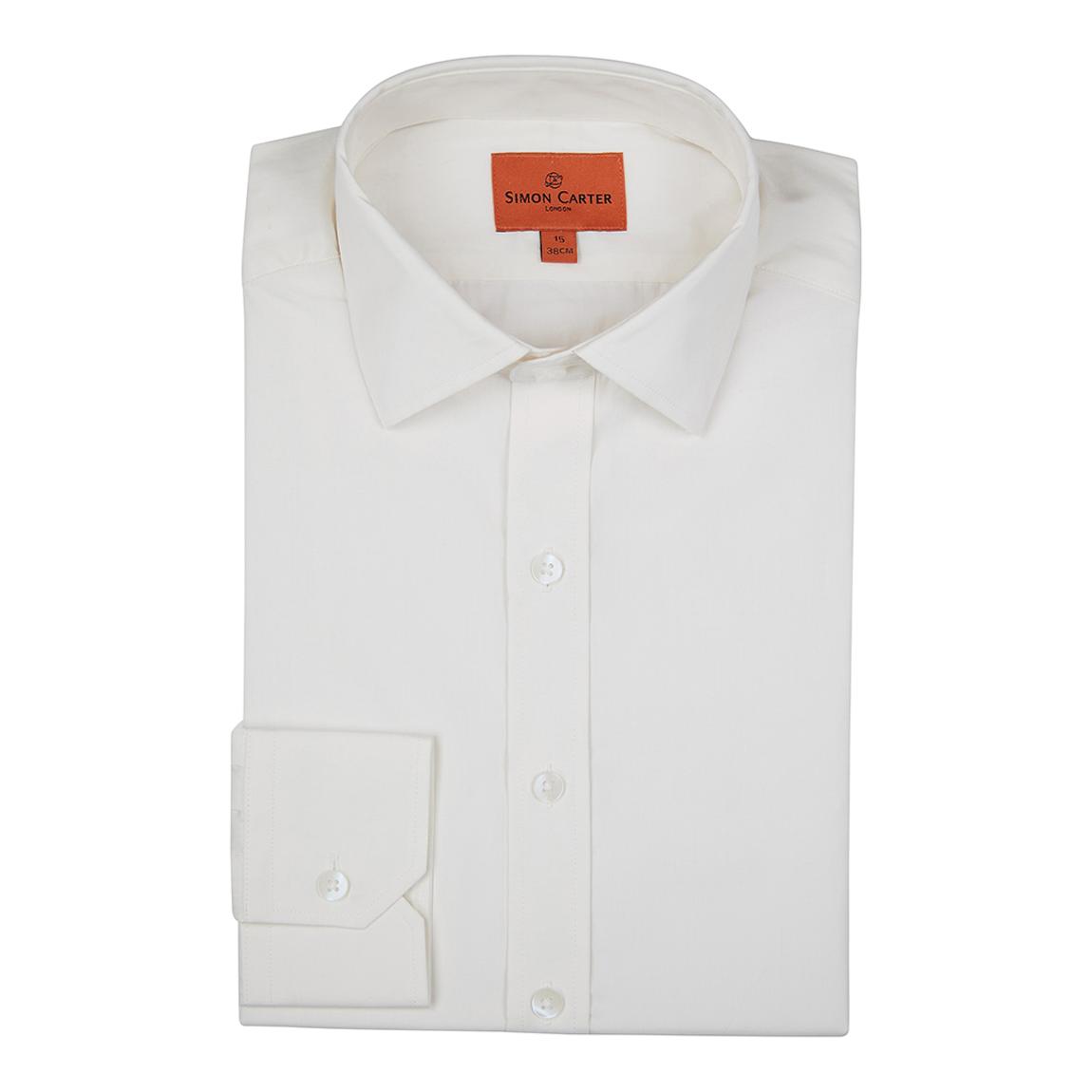 Ivory Poplin Cotton Shirt main product photo