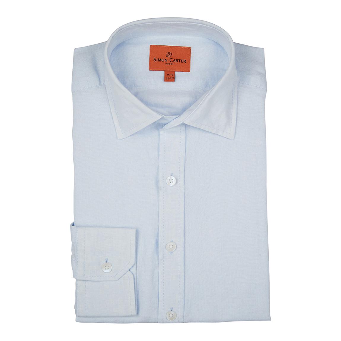 Blue Linen Shirt main product photo