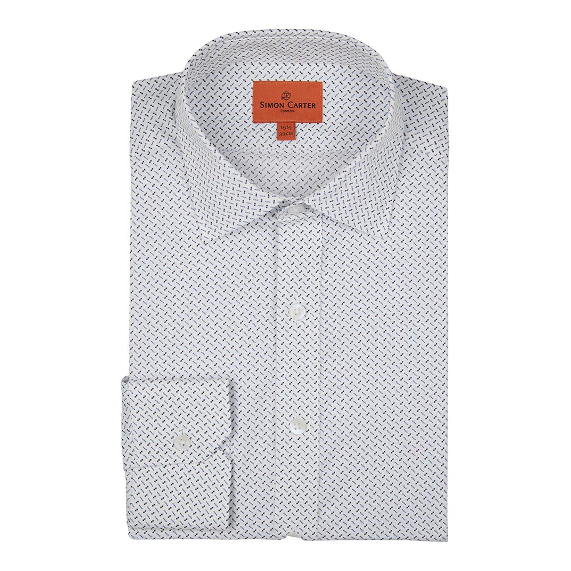 Diamond/Spot Print Design Cotton Shirt main product photo