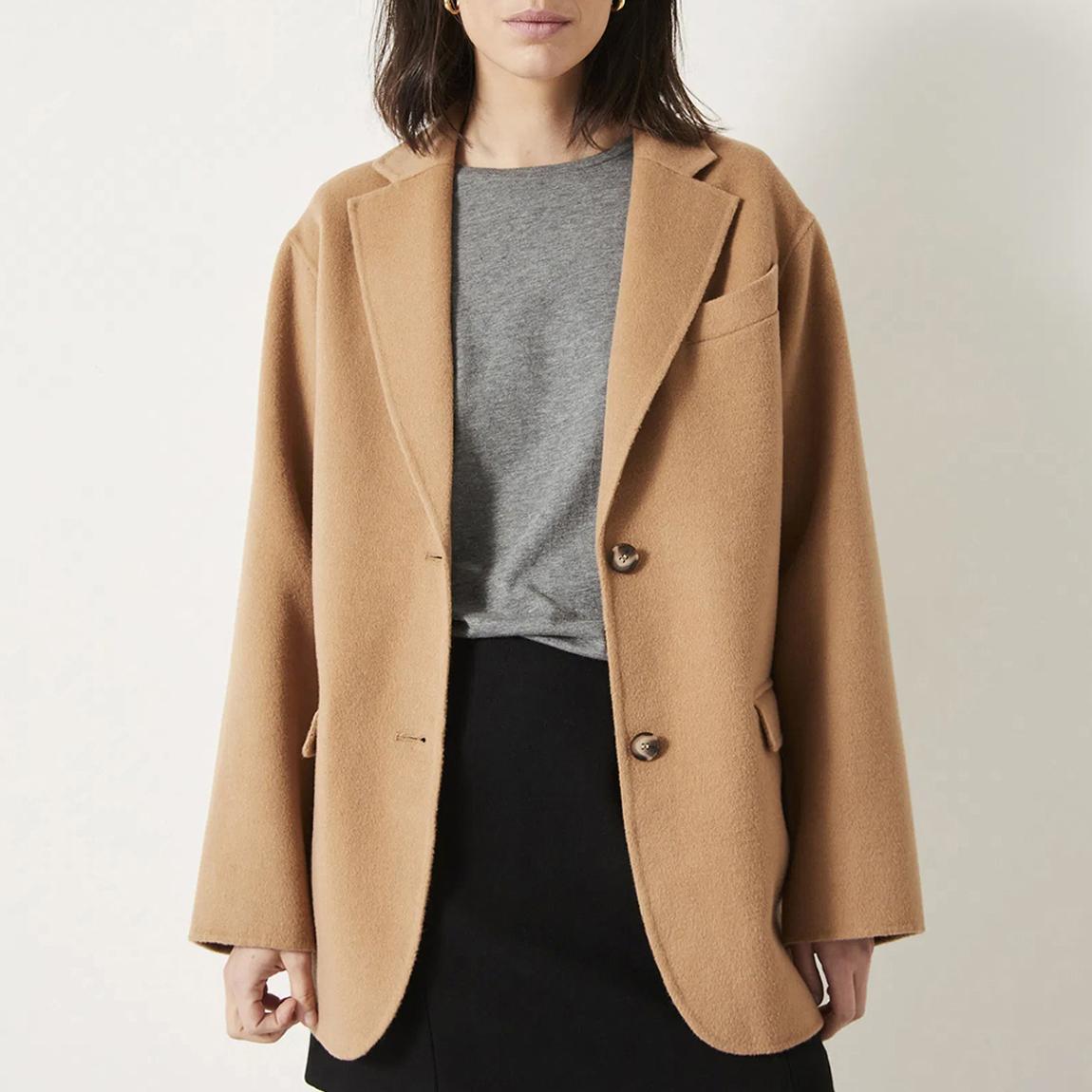 Camel Wool Single Breasted Blazer main product photo