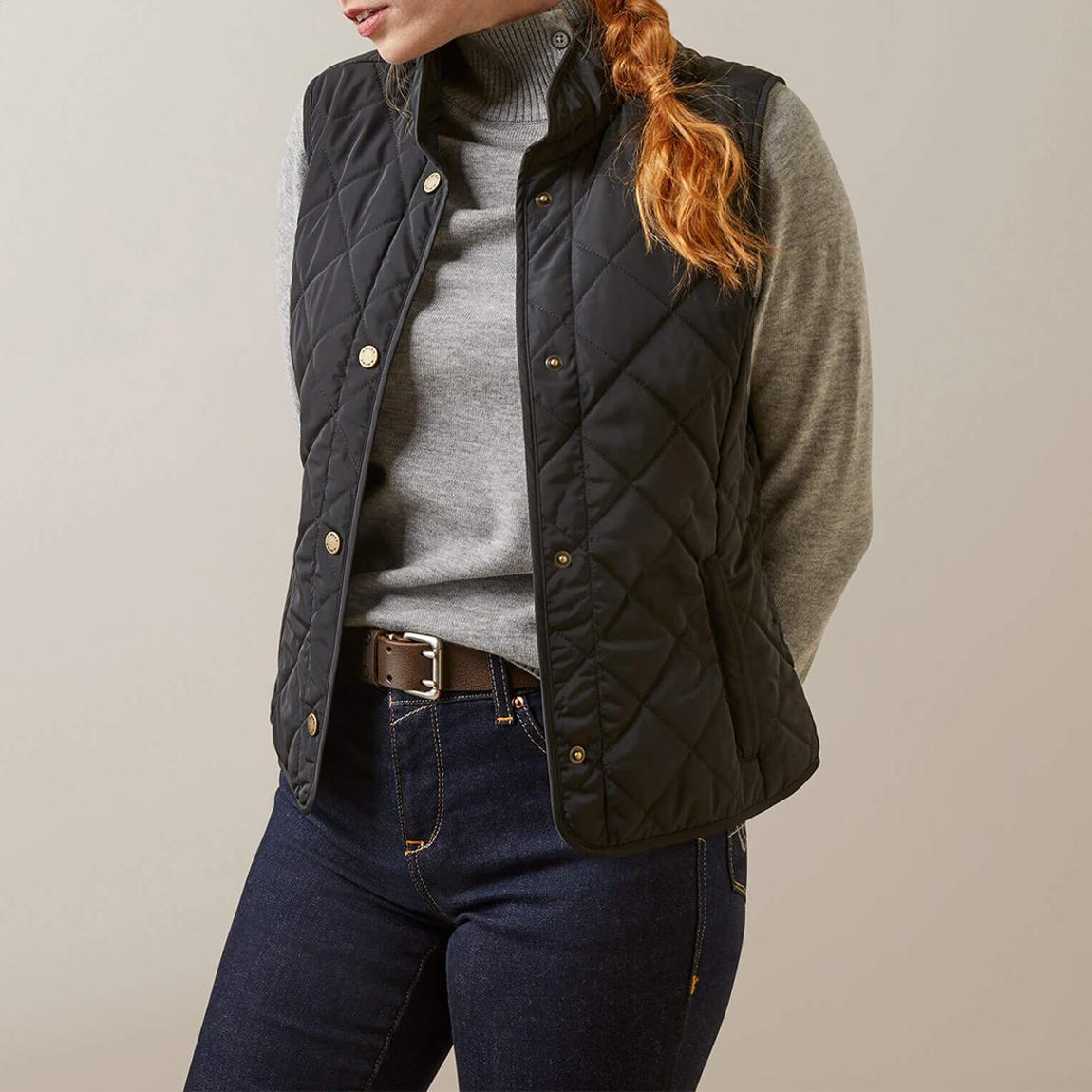 Black Woodside Quilted Gilet main product photo