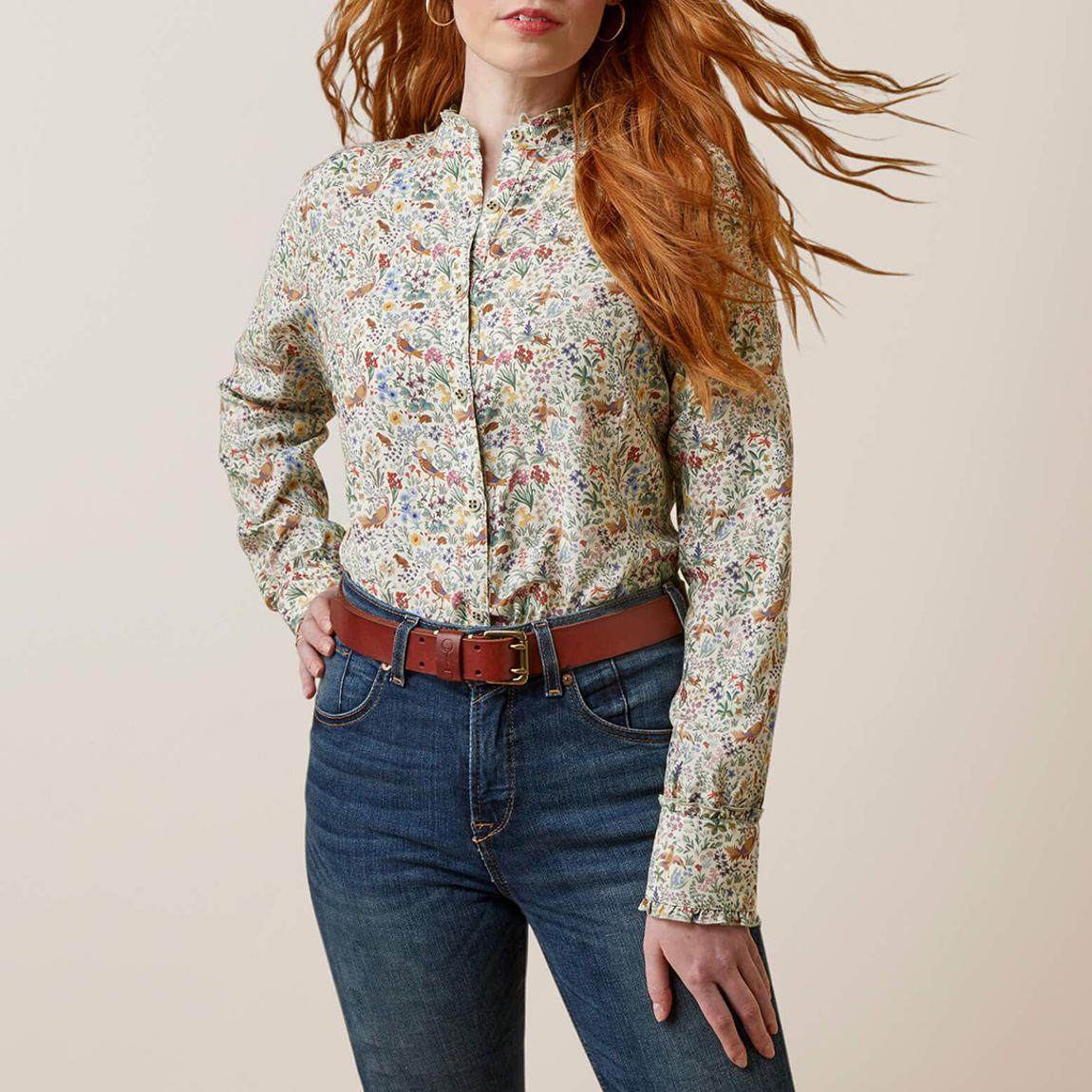 Multi Bird Print Clarion Blouse main product photo
