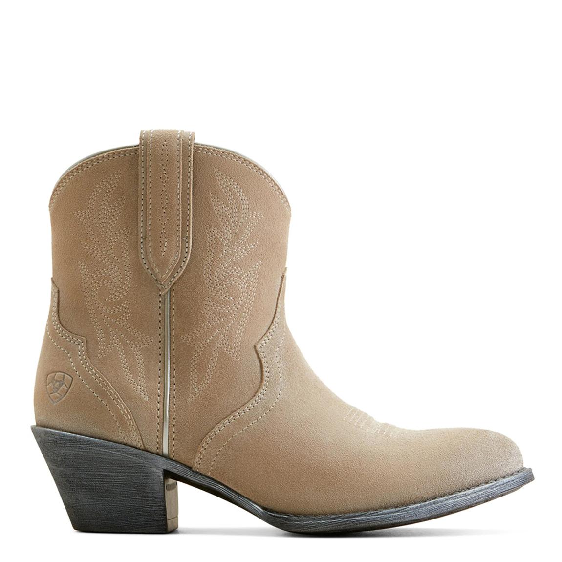 Beige Suede Harlan Western Ankle Boot main product photo
