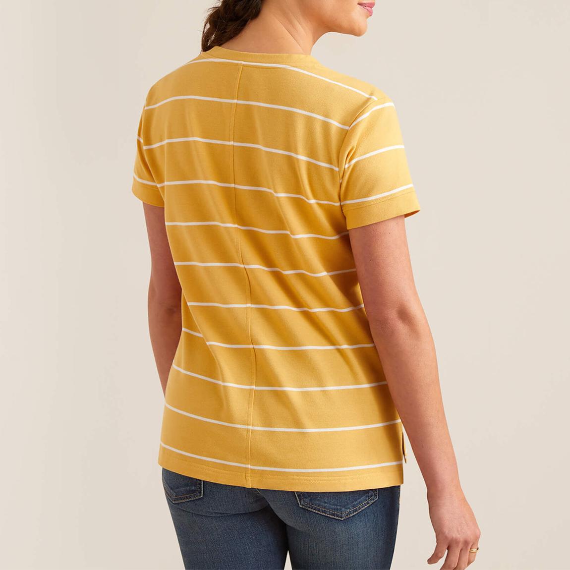 Yellow/White Fairford V-Neck T-Shirt main product photo