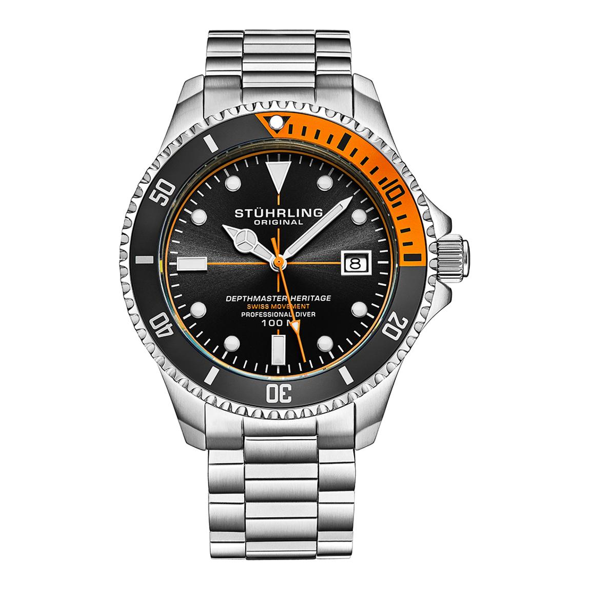 Black Men's Depthmaster Heritage Diver Date Watch 42mm main product photo