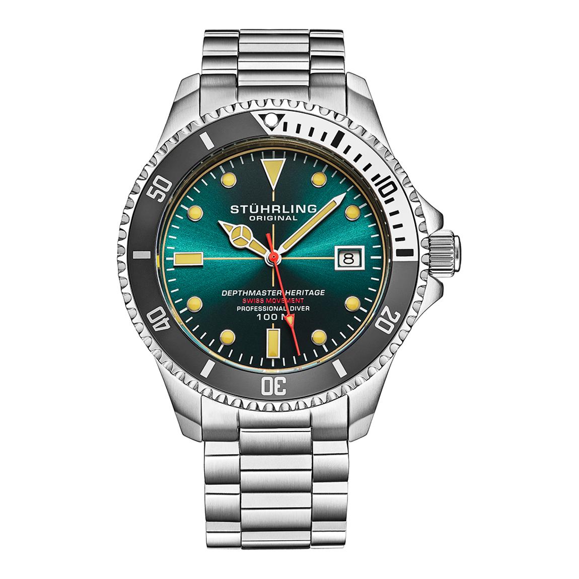 Teal Men's Depthmaster Heritage Diver Date Watch 42mm main product photo