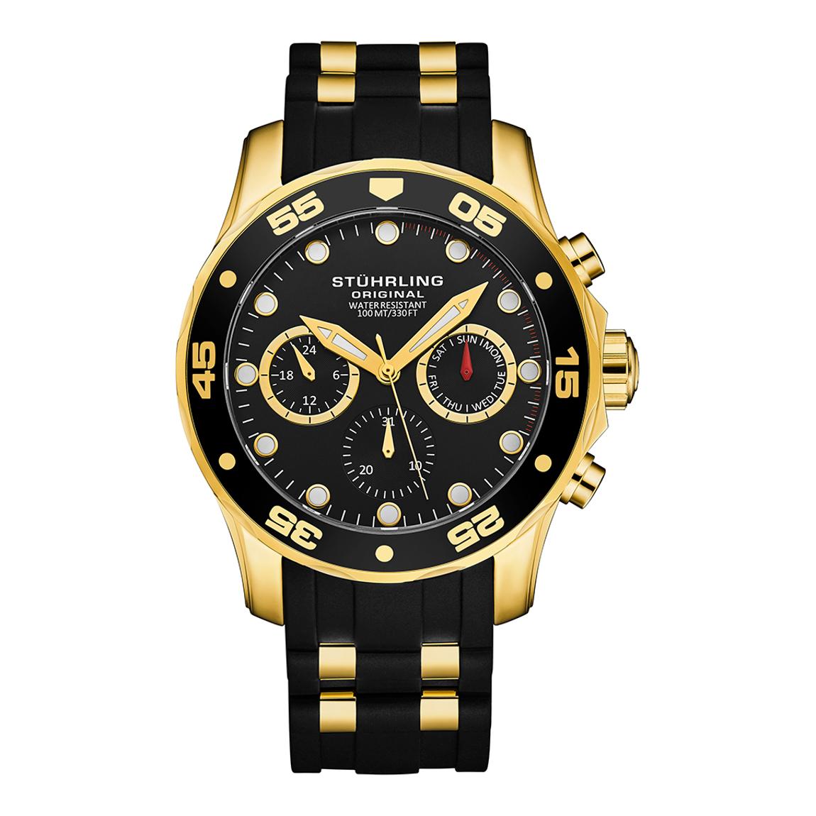 Black Men's Chronograph Quartz Watch 44 mm main product photo