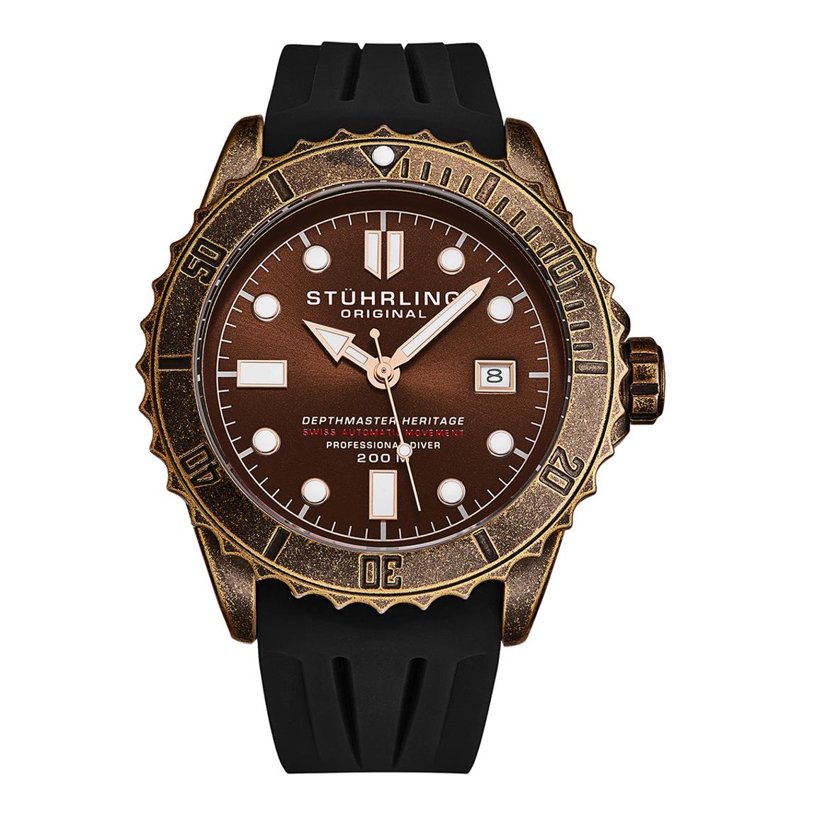 Brown Men's Swiss Automatic Watch 44mm main product photo