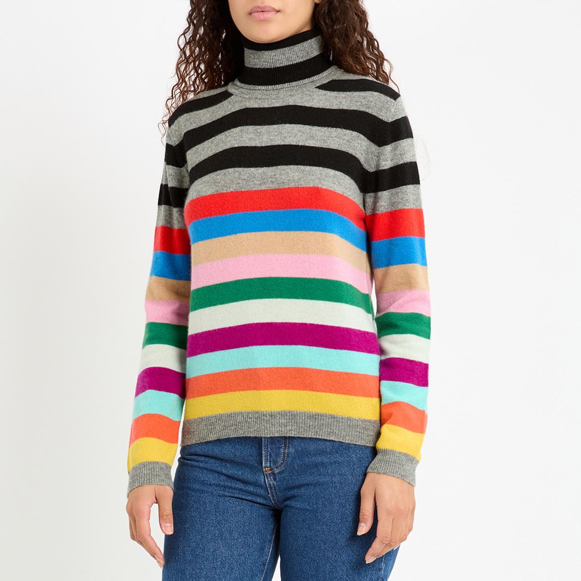 Multi Striped Cashmere Turtleneck main product photo