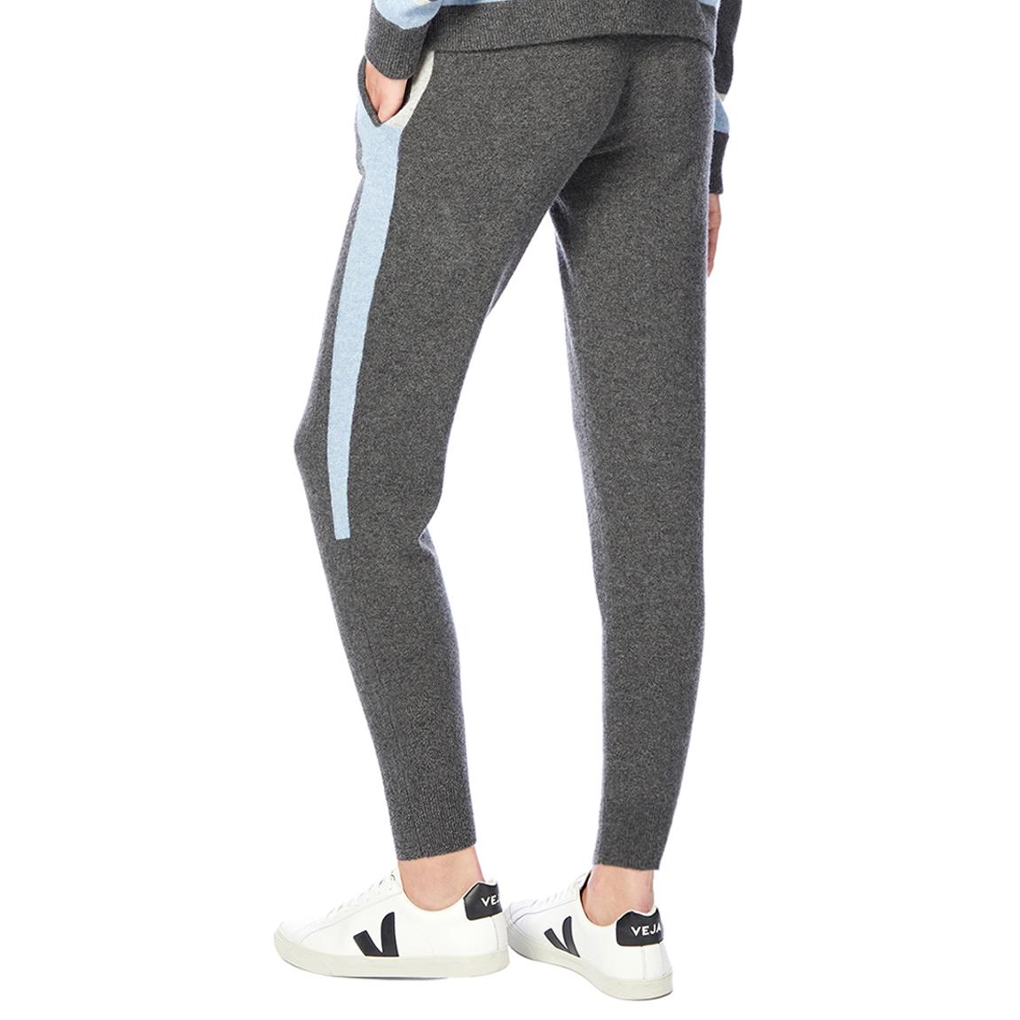 Slate Contrast Trim Slim Cashmere Joggers main product photo