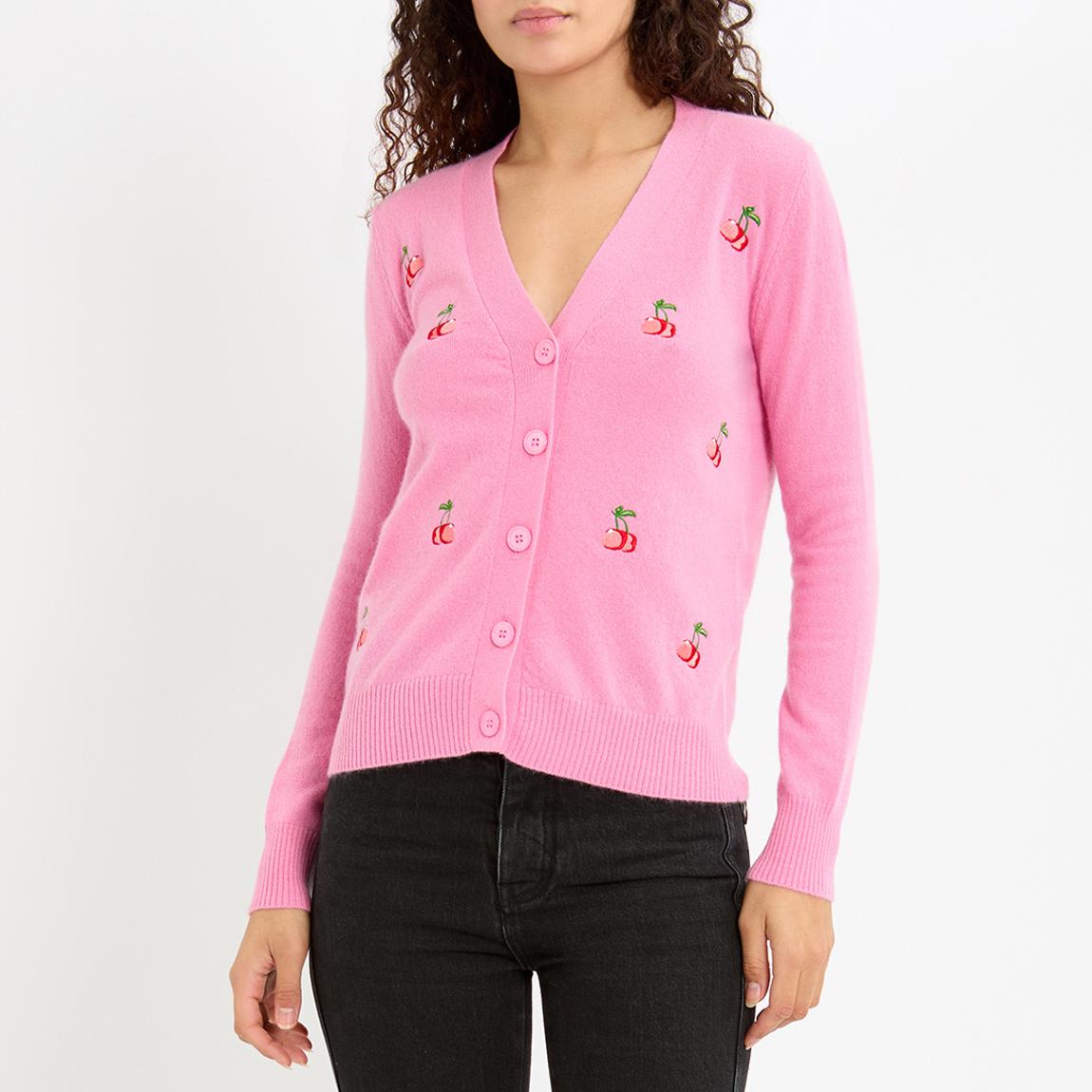 Flamingo Cashmere Cherry Cardigan main product photo