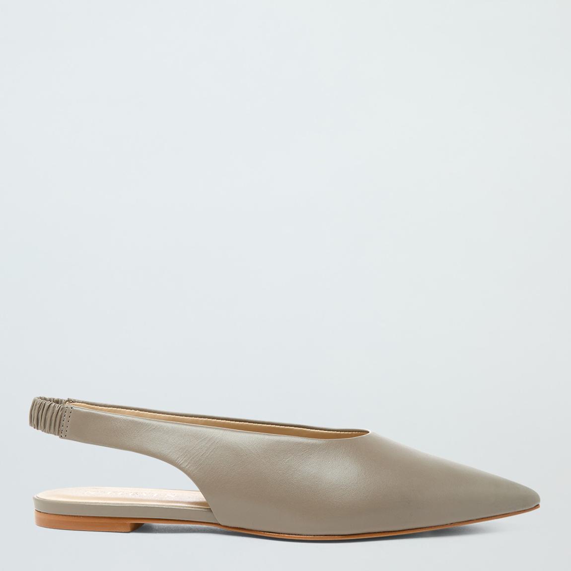 Clay Leather Pointed Sling Back Mules main product photo