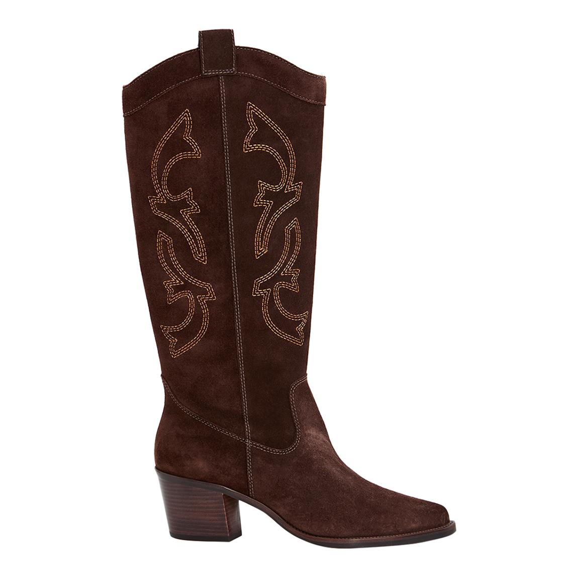 Brown Suede Cowboy Boot main product photo