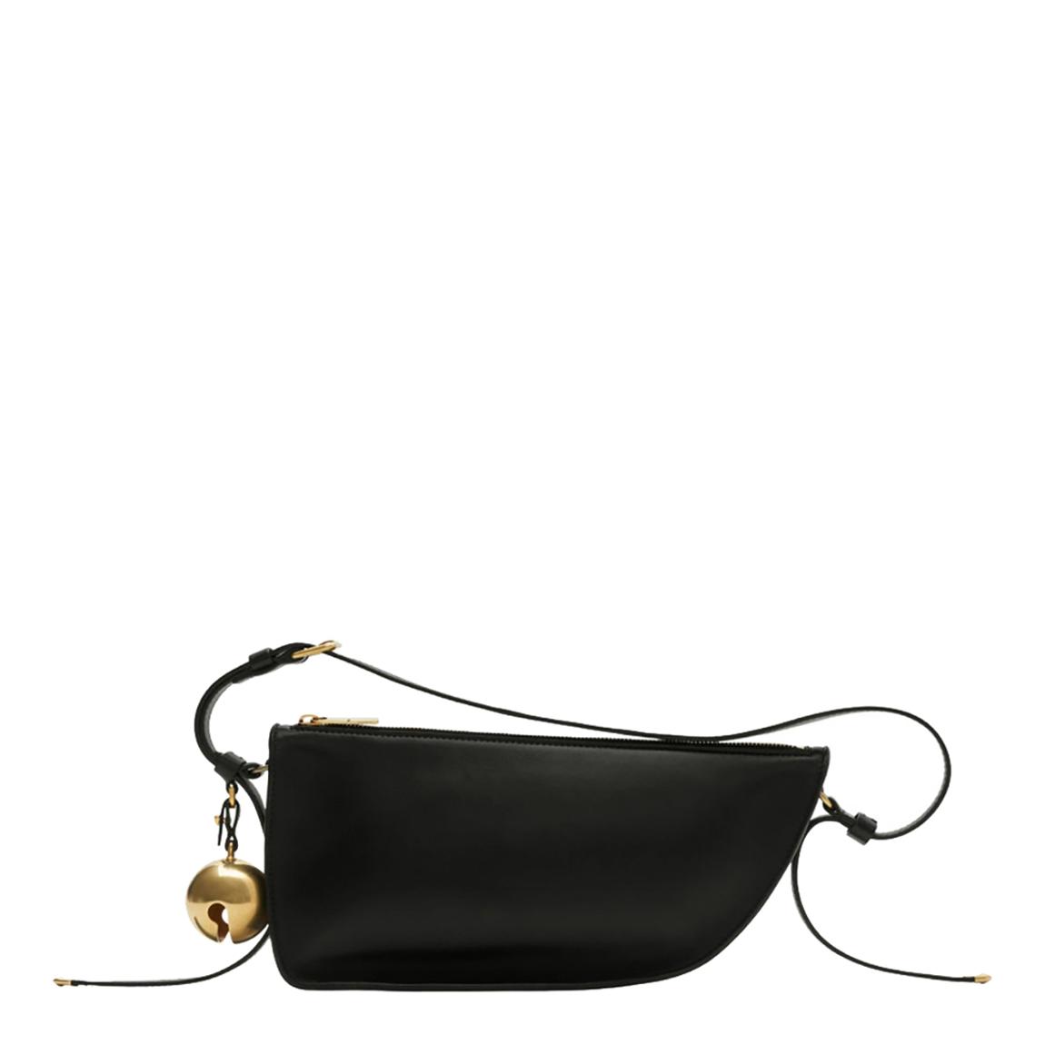 Burberry Black Small Shield Leather Shoulder Bag main product photo