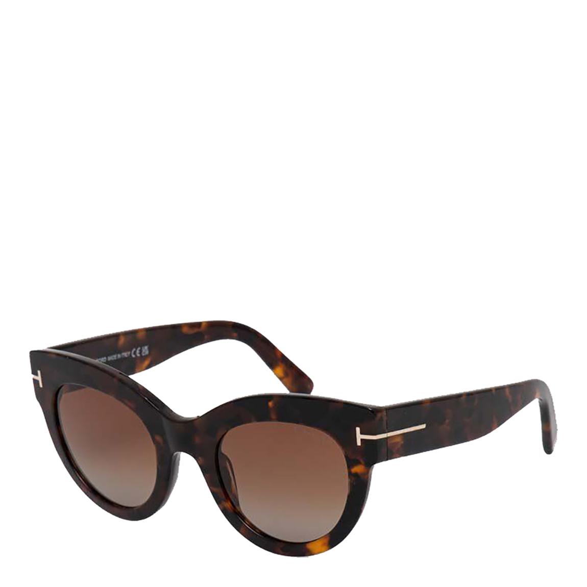 Women's Havana/Brown Tom Ford Sunglasses 51mm main product photo
