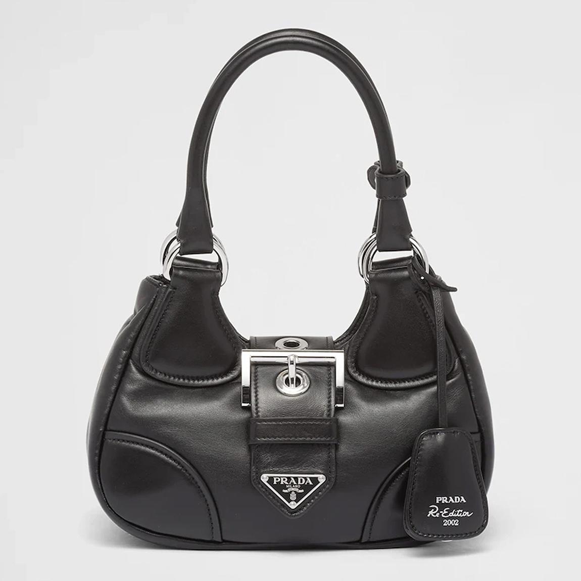 Prada Women's Black Moon Padded Shoulder Bag main product photo