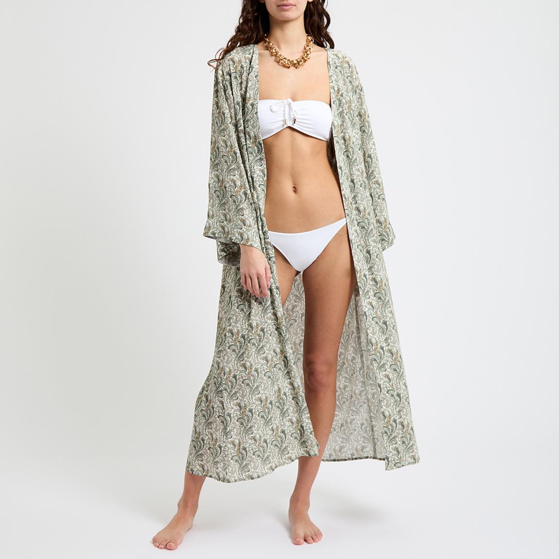 Sage Paisley Print Kimono main product photo