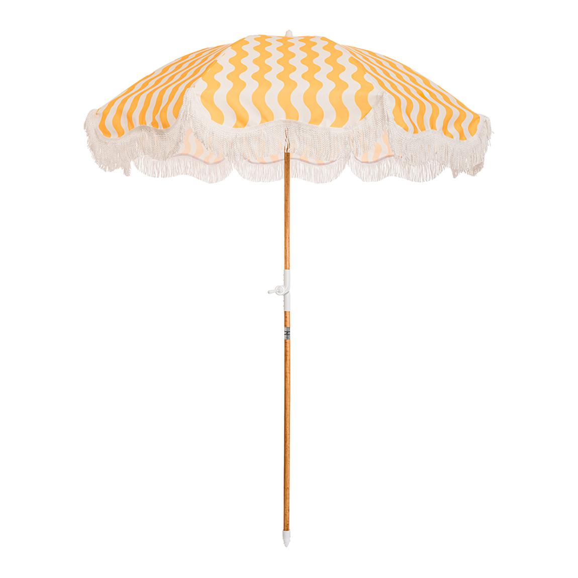 Ocean Mimosa Stripe Holiday Beach Umbrella main product photo