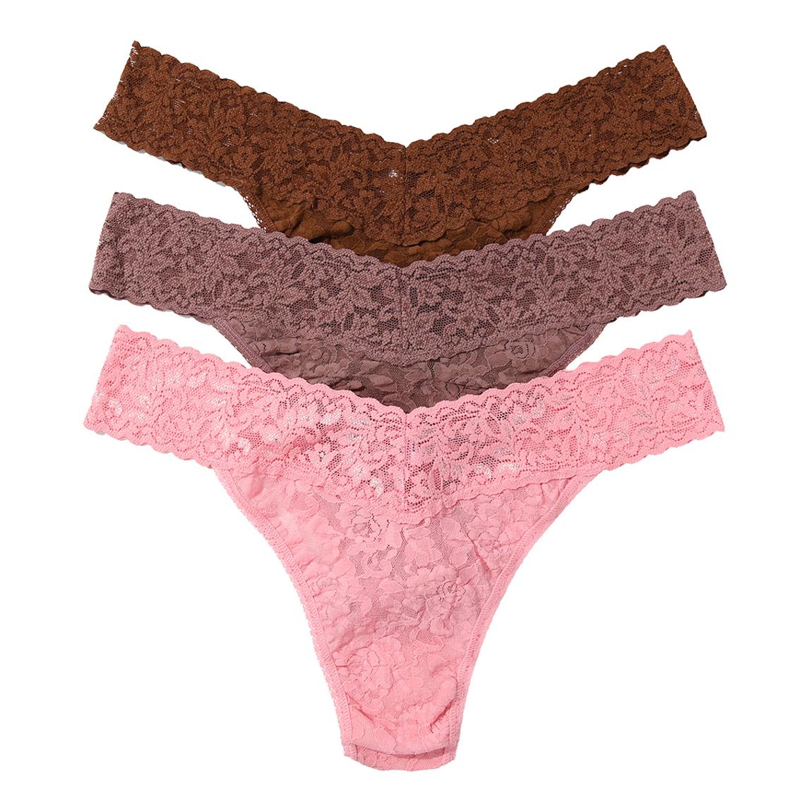 3 Pack Signature Lace Original Rise Thong main product photo