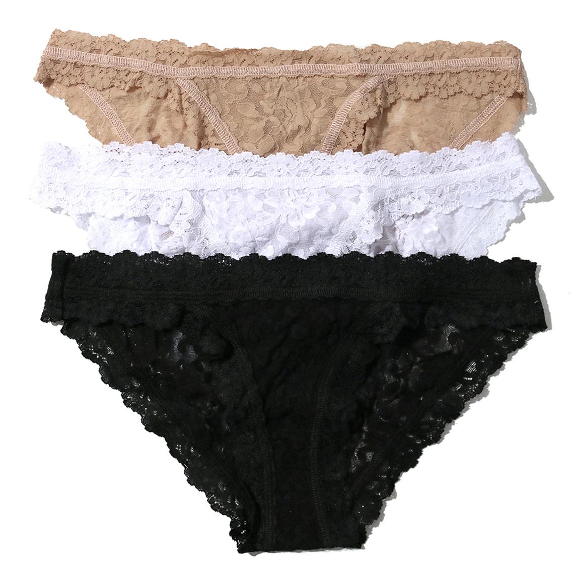 3 Pack Signature Lace Brazilian Bikini Briefs main product photo