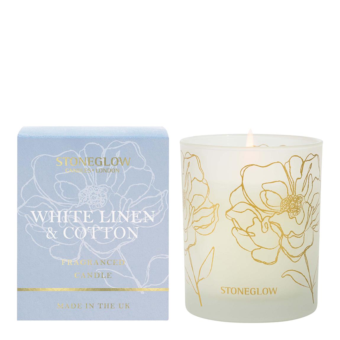 Day Flower - White Linen & Cotton - Tumbler main product photo