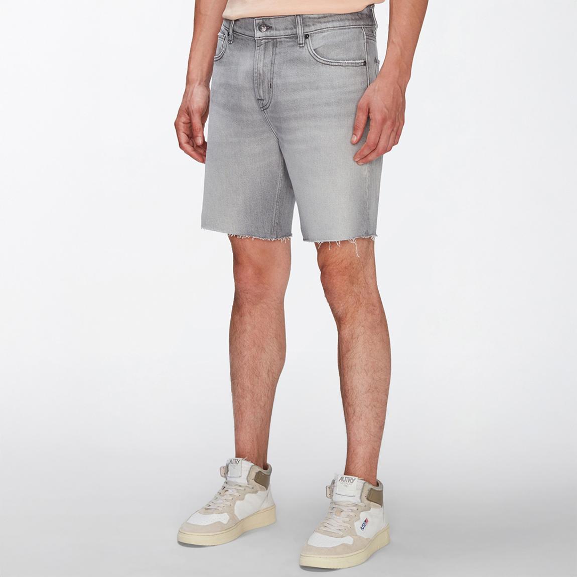 Grey Straight Stretch Shorts main product photo