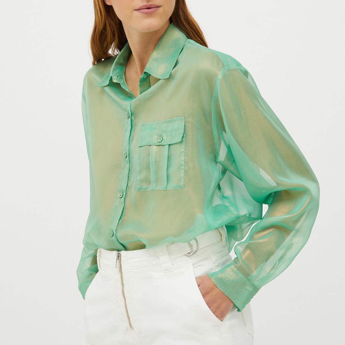 Green Cappa Metallic Shirt main product photo