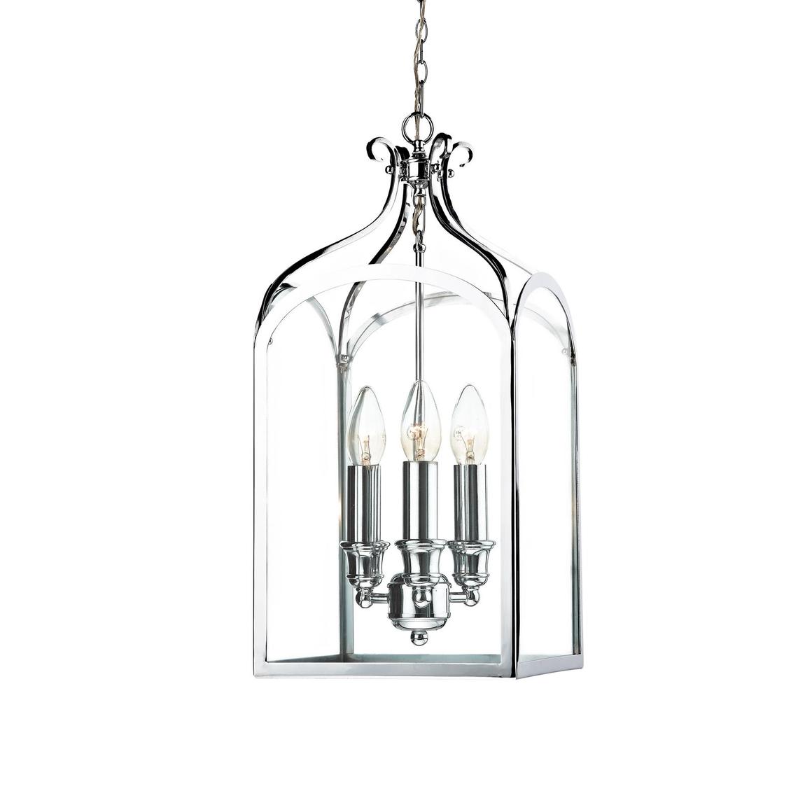 Senator 3 Light Pendant Polished Chrome main product photo
